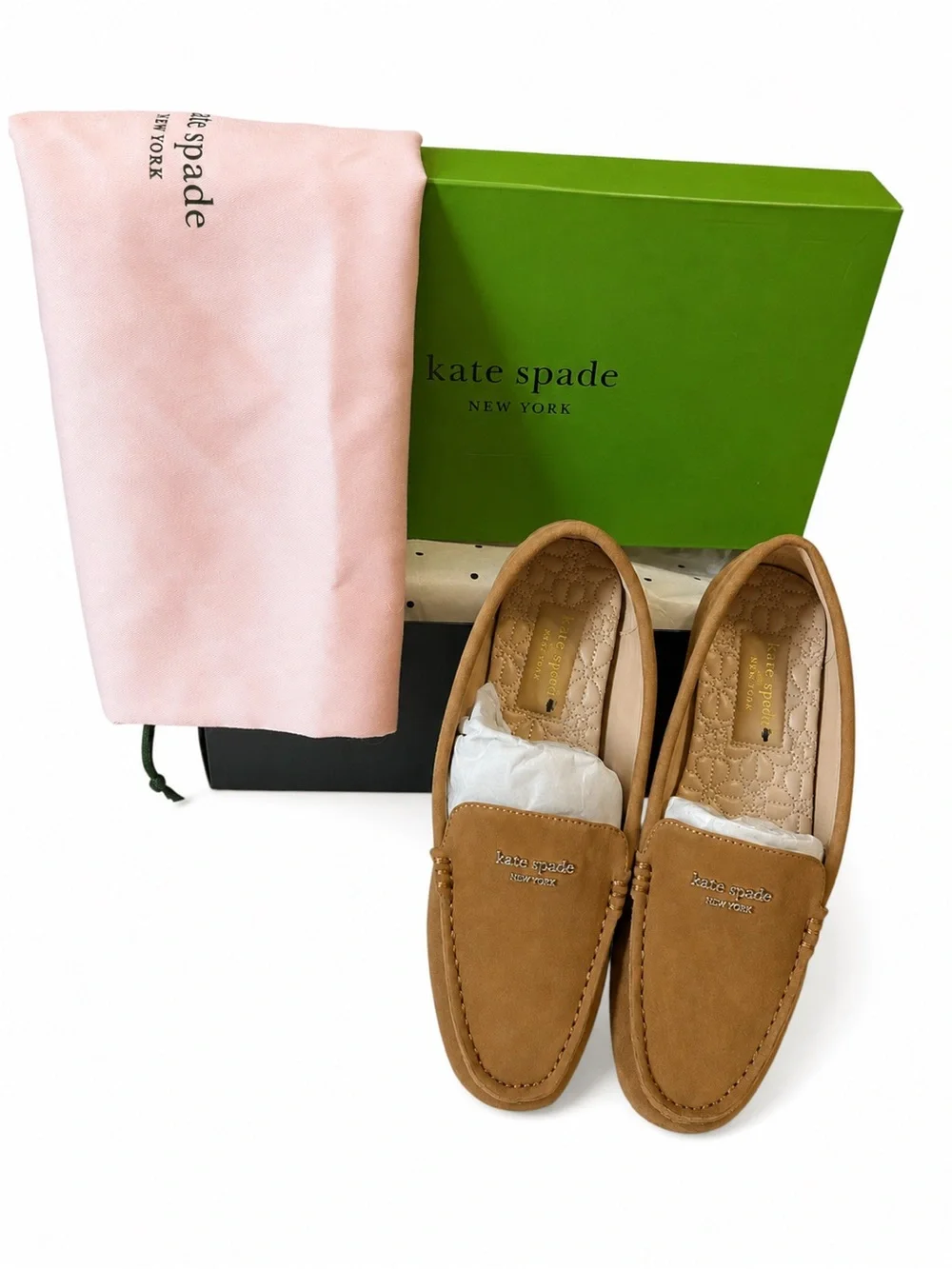 kate spade Tan Suede Men’s Slip-On Loafers